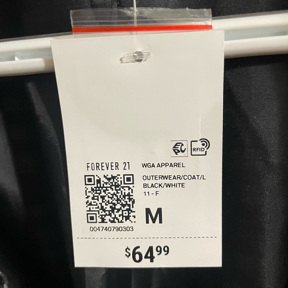 Forever 21 Premium Label Houndstooth Button-Front Coat - Picture 5 of 8